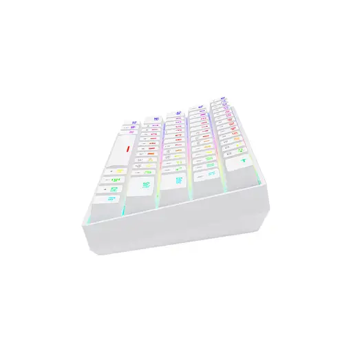 Savio WHITEOUT X2 RED teclado Universal USB QWERTY Internacional de EE.UU. Blanco