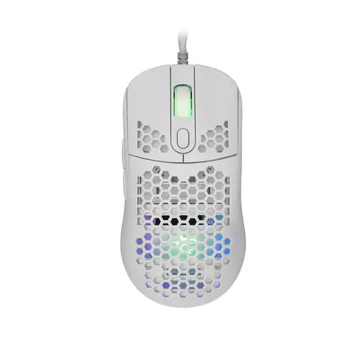 White Shark GALAHAD White ratón Juego Ambidextro USB tipo A Óptico 7200 DPI