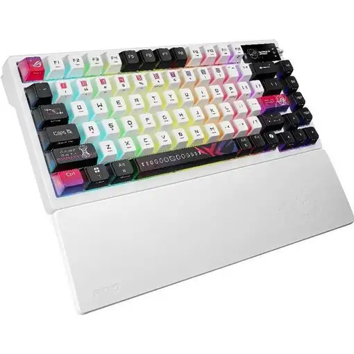 ASUS ROG Azoth X teclado Juego USB + RF Wireless + Bluetooth Negro, Blanco