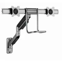 Gembird Laikiklis Adjustable wall 2-display mounting arm 17-32inch iki 8kg