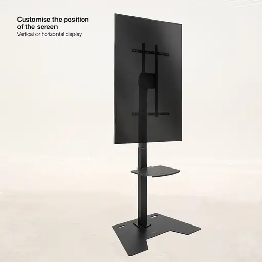 TooQ Soporte Elevador Multiusos para Monitor/Portátil, Negro