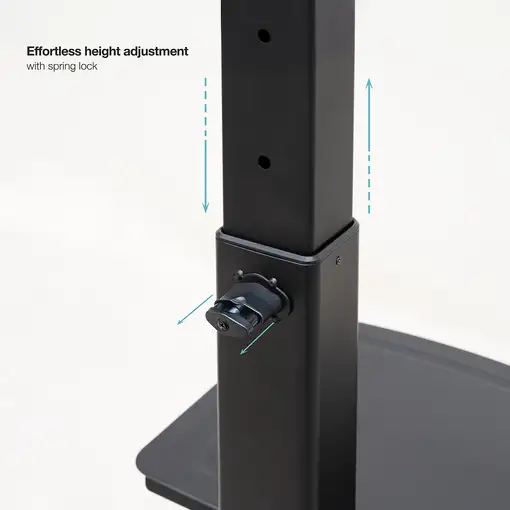 TooQ Soporte Elevador Multiusos para Monitor/Portátil, Negro