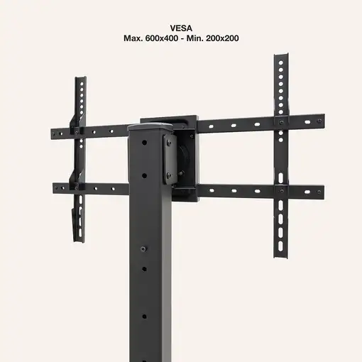 TooQ Soporte Elevador Multiusos para Monitor/Portátil, Negro