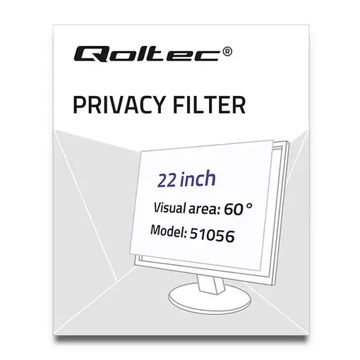 Qoltec 51056 filtro para monitor 55,9 cm (22")