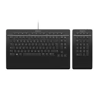 3Dconnexion Keyboard Pro with Numpad teclado Oficina USB + RF Wireless + Bluetooth