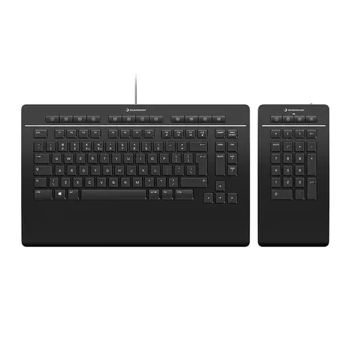 3Dconnexion Keyboard Pro with Numpad teclado Oficina USB + RF Wireless + Bluetooth