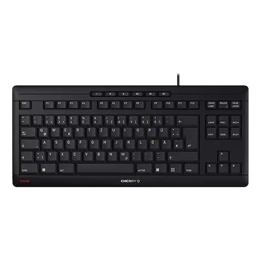 CHERRY STREAM KEYBOARD TKL teclado Universal USB QWERTZ Alemán Negro