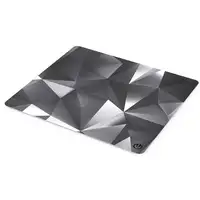 ENDORFY Crystal Black L Alfombrilla de ratón para juegos Negro, Blanco