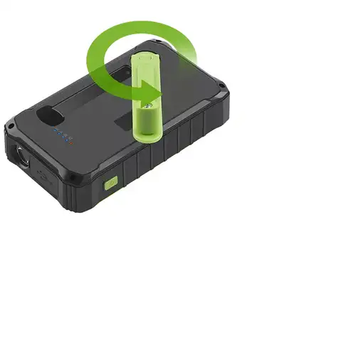 Denver PSO-10012 batería externa Polímero de litio 10000 mAh Negro, Verde claro