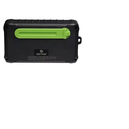 Denver PSO-10012 batería externa Polímero de litio 10000 mAh Negro, Verde claro