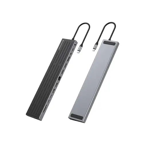 Conceptronic DONN32B base para portátil y replicador de puertos Alámbrico USB 3.2