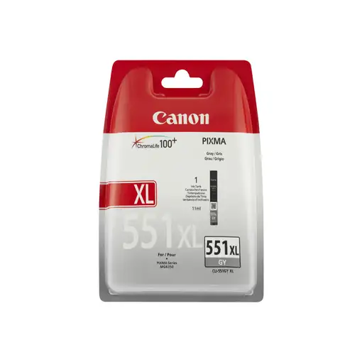 Canon CLI-551XL GY w/sec cartucho de tinta 1 pieza(s) Original Alto rendimiento (X