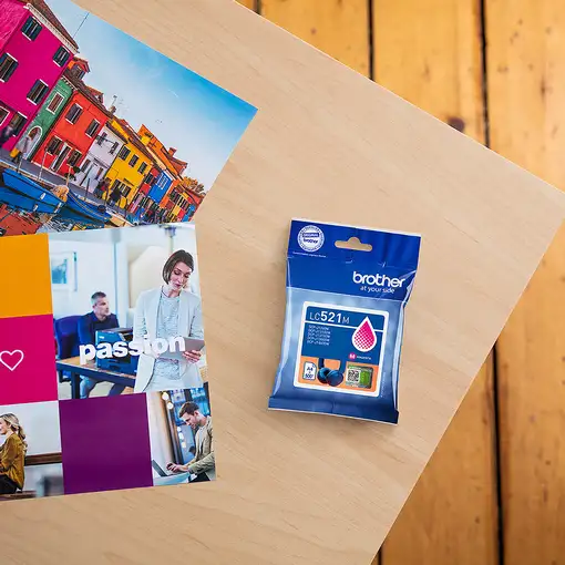 Brother LC521M cartucho de tinta 1 pieza(s) Original Magenta