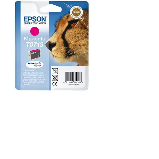 Epson Cheetah Singlepack Magenta T0713 DURABrite Ultra Ink