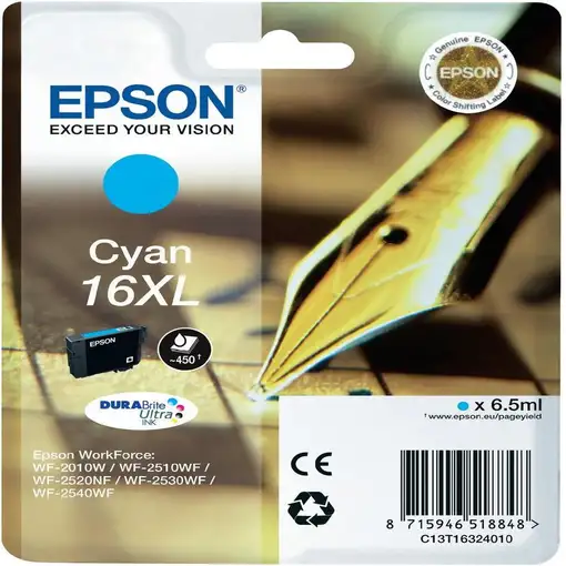 Epson Pen and crossword Cartucho 16XL cian