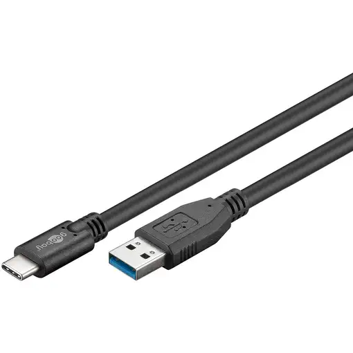 Goobay 73141 cable USB USB 3.2 Gen 1 (3.1 Gen 1) 3 m USB A USB C Negro