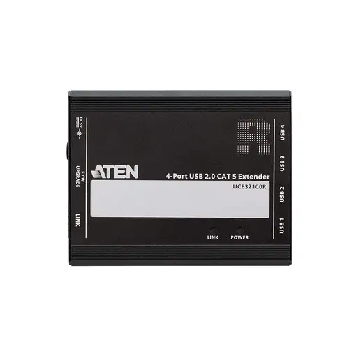 ATEN Extensor USB 2.0 por Cat 5 con hub de cuatro puertos (hasta 100 m)