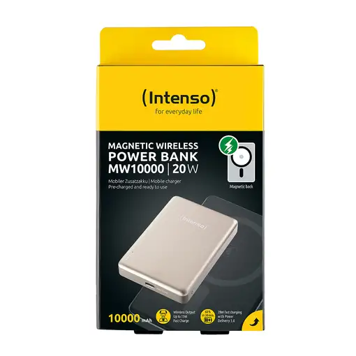 Intenso Batería Externa Magnética MW10000 10000 mAh – Compatible con MagSafe