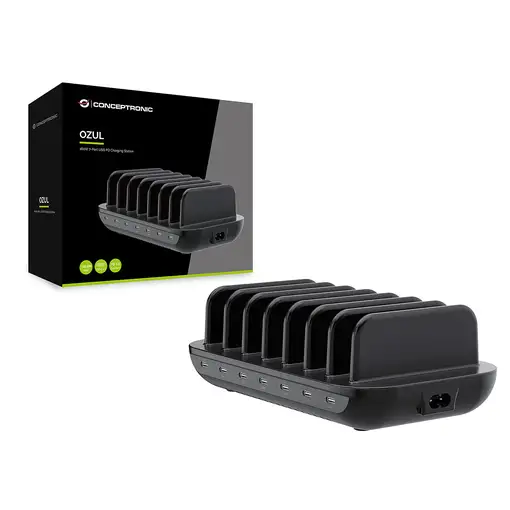 Conceptronic OZUL07B cargador de dispositivo móvil Universal Negro