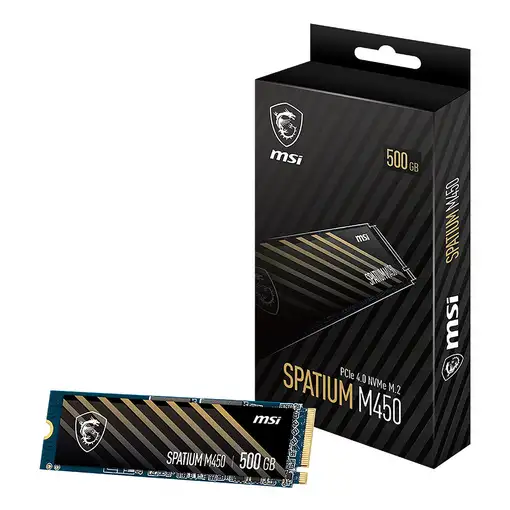 MSI Spatium M450 PCIe 4.0 NVMe M.2 500GB V1 PCI Express 4.0 MSI Spatium M450 PCIe 4.0 NVMe M.2 500GB V1 PCI Express 4.0
