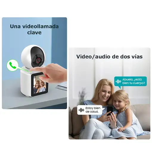 Cámara de Seguridad Doméstica Klack para Interiores, monitor para bebes