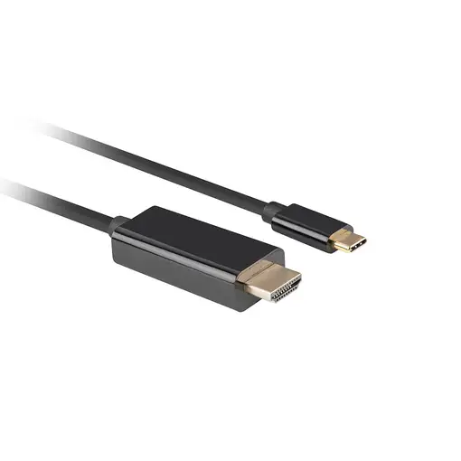 Lanberg CA-CMHD-10CU-0005-BK adaptador de cable de vídeo 0,5 m USB Tipo C HDMI