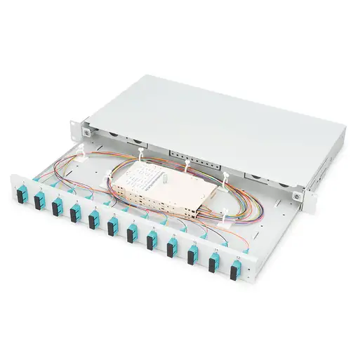 Digitus Caja de empalme de fibra de vidrio, equipada, SC, OM3
