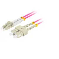 Lanberg FO-LUSU-MD41-0010-VT Cable de fibra óptica e InfiniBand 1 m LC SC LC/SC