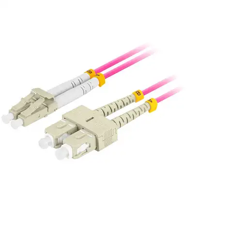 Lanberg FO-LUSU-MD41-0010-VT Cable de fibra óptica e InfiniBand 1 m LC SC LC/SC