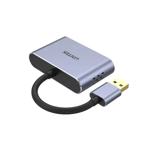 UNITEK V1304A adaptador de cable de vídeo 0,15 m USB tipo A HDMI + VGA (D-Sub)