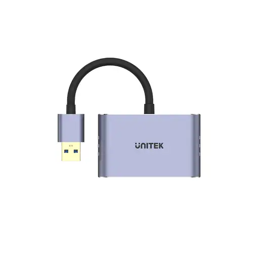 UNITEK V1304A adaptador de cable de vídeo 0,15 m USB tipo A HDMI + VGA (D-Sub)