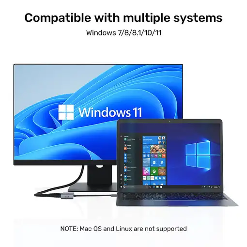 UNITEK V1304A adaptador de cable de vídeo 0,15 m USB tipo A HDMI + VGA (D-Sub)