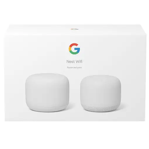 Google Nest Wifi, Router and Point 2-pack router inalámbrico Gigabit Ethernet