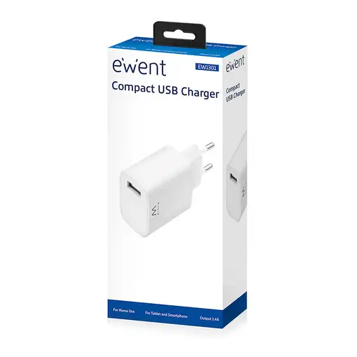 Ewent EW1301 cargador de dispositivo móvil Universal Blanco