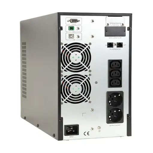 Gembird EG-UPSO-3000 sistema de alimentación ininterrumpida (UPS) Doble conversión