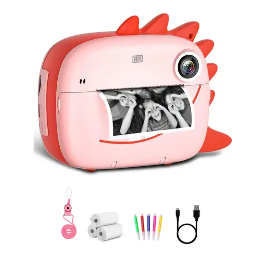 Cámara instantánea de impresión Klack para niños - Rosa