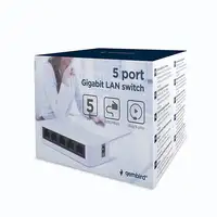Gembird NSW-G5-01 switch No administrado Gigabit Ethernet (10/100/1000) Blanco