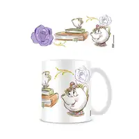 Taza chip y mrs potts la bella y la bestia disney 315ml