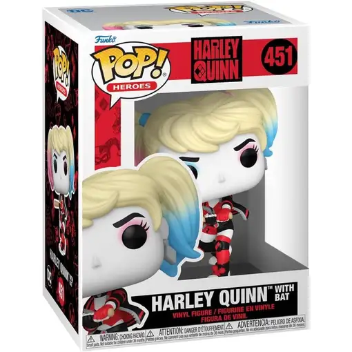 Funko pop heroes dc harley quinn harley con bate 65614