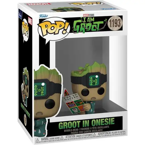 Funko pop marvel guardianes de la galaxia groot en pijama con libro 70651