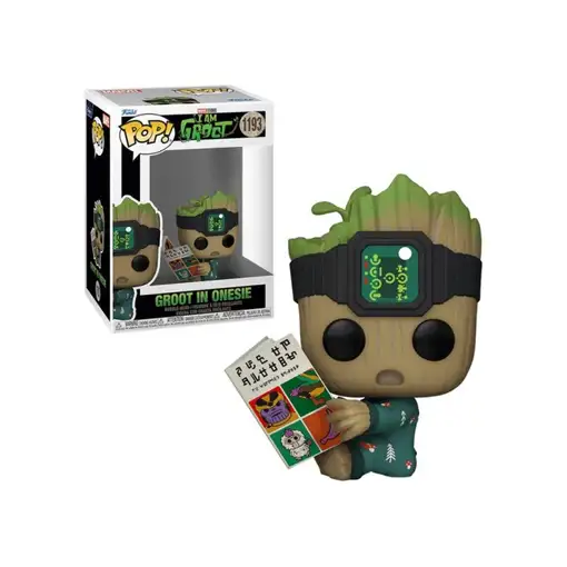 Funko pop marvel guardianes de la galaxia groot en pijama con libro 70651