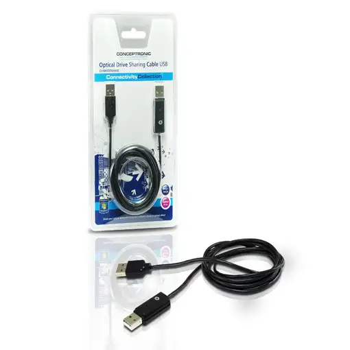 Conceptronic CUSBODDSHARE cable para video, teclado y ratón (kvm) Negro 1,8 m