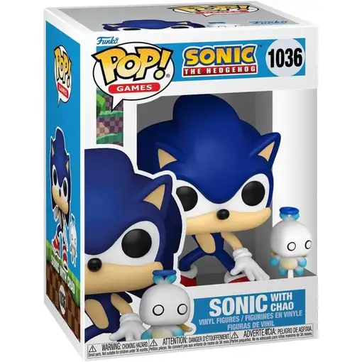 Funko pop pop & buddy sonic the hedgehog sonic con chao 80309