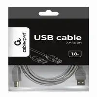 Gembird 1.8m USB 2.0 A/B M cable USB 1,8 m USB A USB B Gris