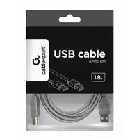 Gembird 1.8m USB 2.0 A/B M cable USB 1,8 m USB A USB B Gris