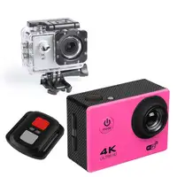 Cámara Deportiva de acción Klack Rosa Pro 4K Con Mando