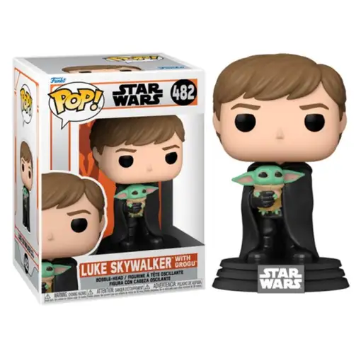 Figura pop star wars mandalorian luke with child
