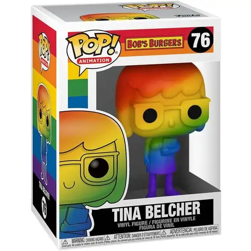 Figura pop bob's burgers pride tina belcher rainbow