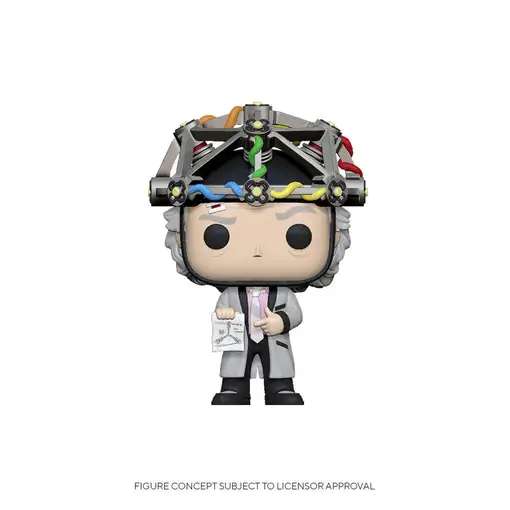 Figura pop back to the future doc with helmet