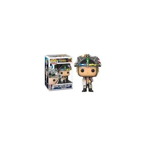 Figura pop back to the future doc with helmet
